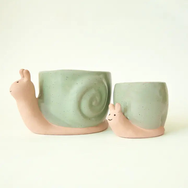 Snail Planter | Lagoon - Small
