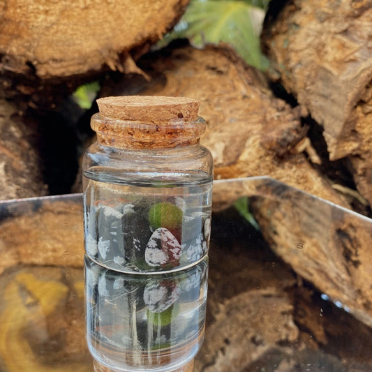 Small Gothic Quartz Moss ball Terrarium