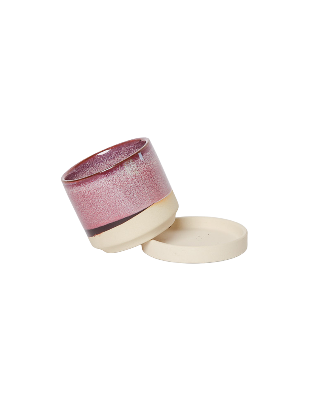 Burgundy Ceramic Pot