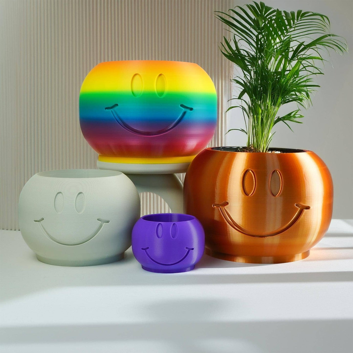 Happy Sprout Smiley Face Pot