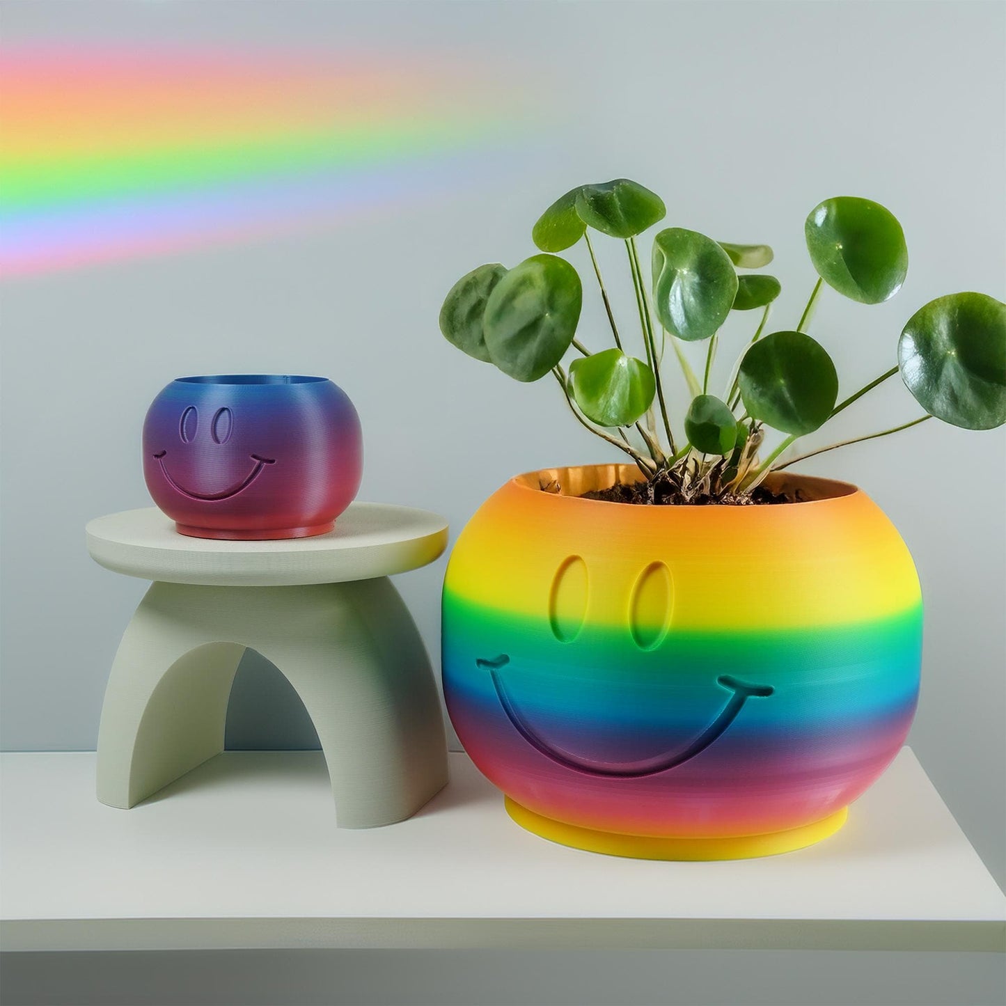 Happy Sprout Smiley Face Pot
