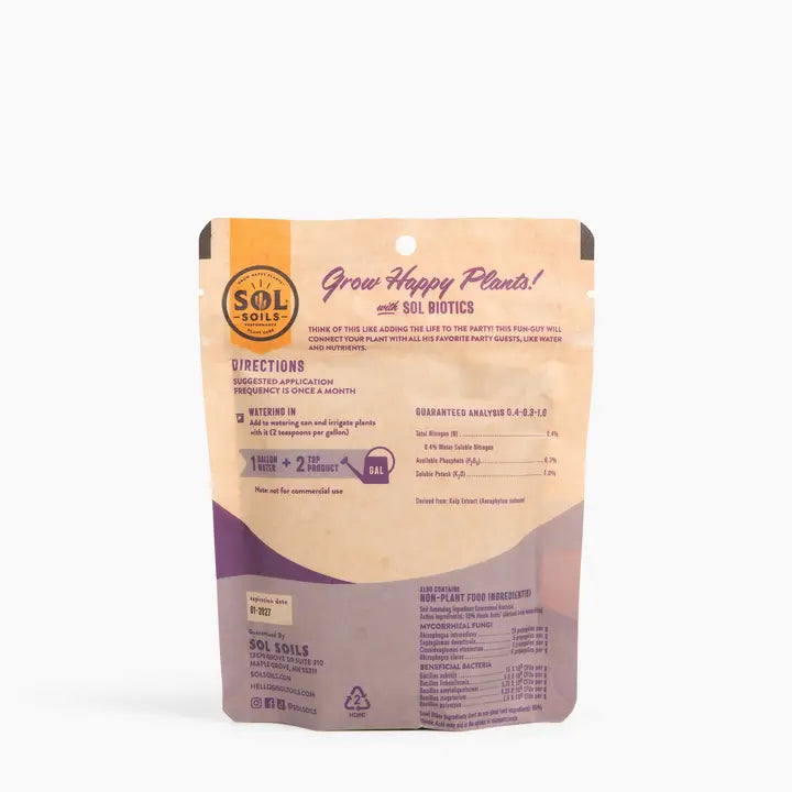 Sol Soil Sol Biotics - Monthly Myco - Mycorrhizal Fungi Inoculant