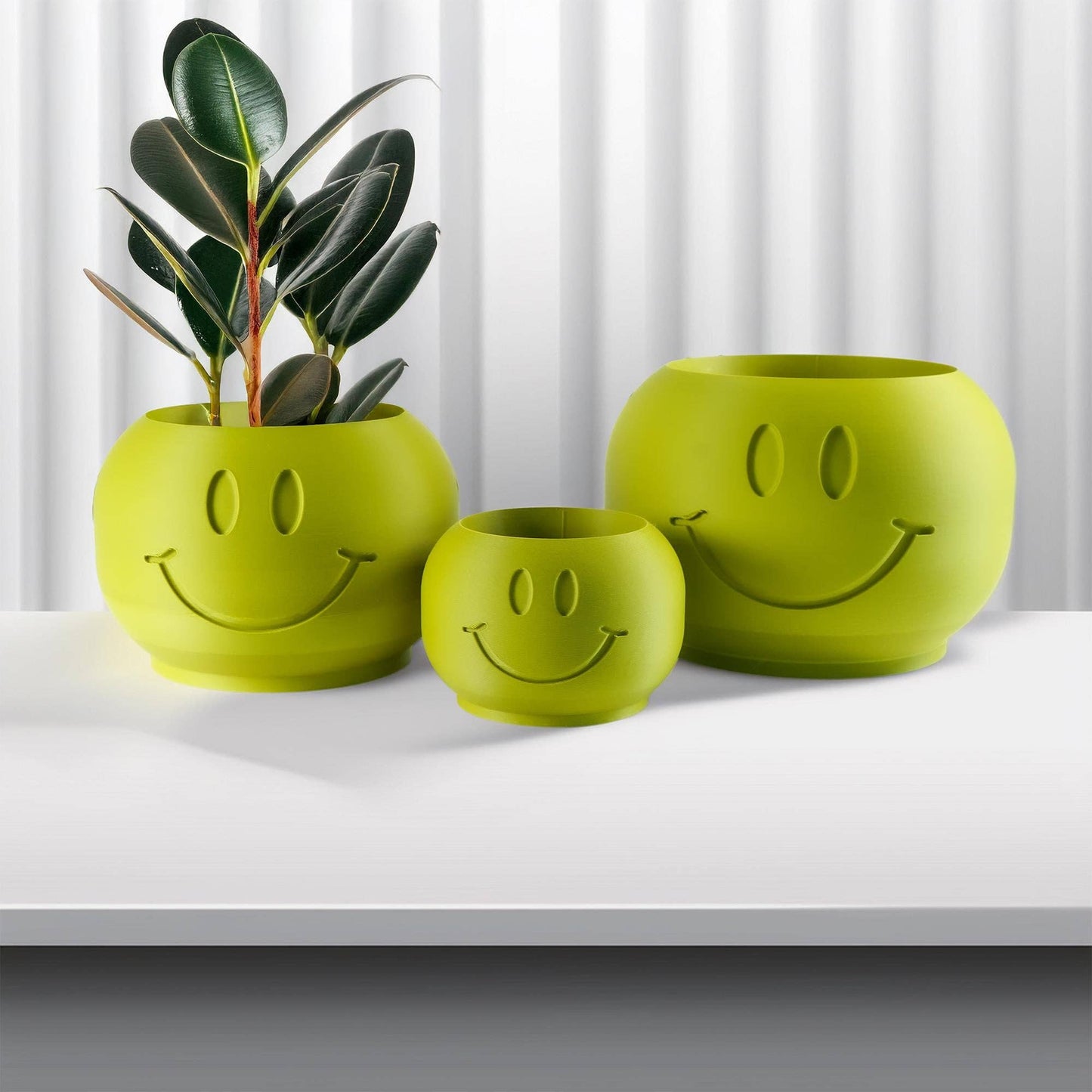 Happy Sprout Smiley Face Pot